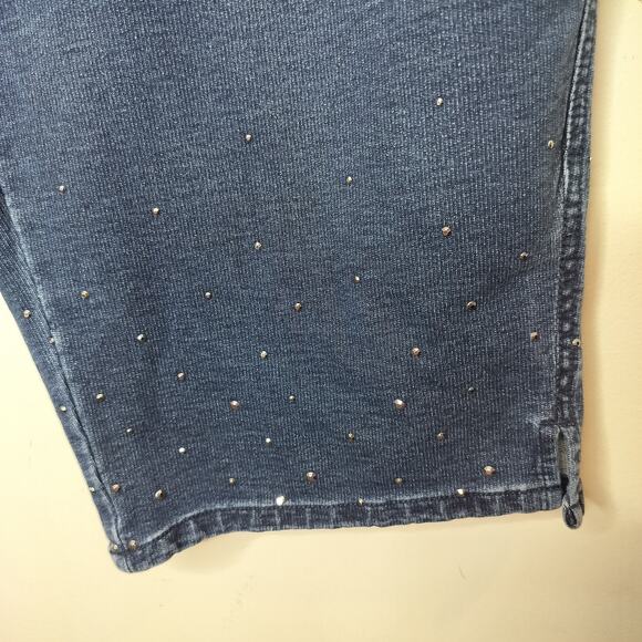 Quacker Factory Dream Jeannes Capri Crop Jean Pants - Picture 3 of 8